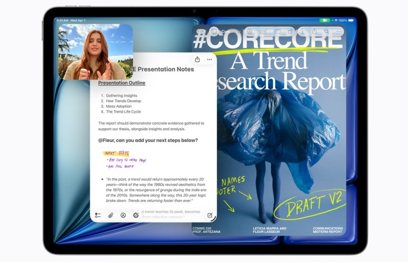 Apple hat das aktualisierte iPad Air auf Basis des M4‑Chips, 12 GB RAM und zu einem Einstiegspreis von $599 veröffentlicht.