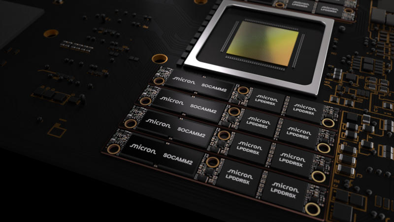 Micron stellte den weltweit ersten LPDDR‑SOCAMM2-Speicher mit einer Kapazität von 256 GB vor – ideal für KI.