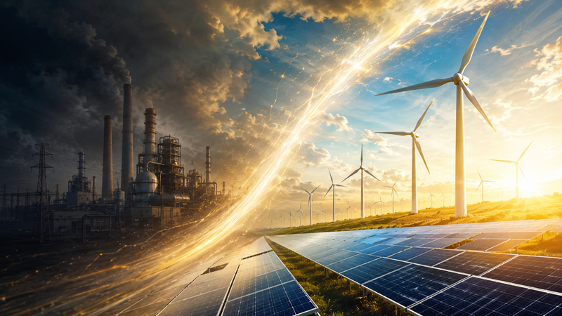 Solar- und Windkraftwerke haben erstmals die Gaskraftwerke in der Stromerzeugung übertroffen.