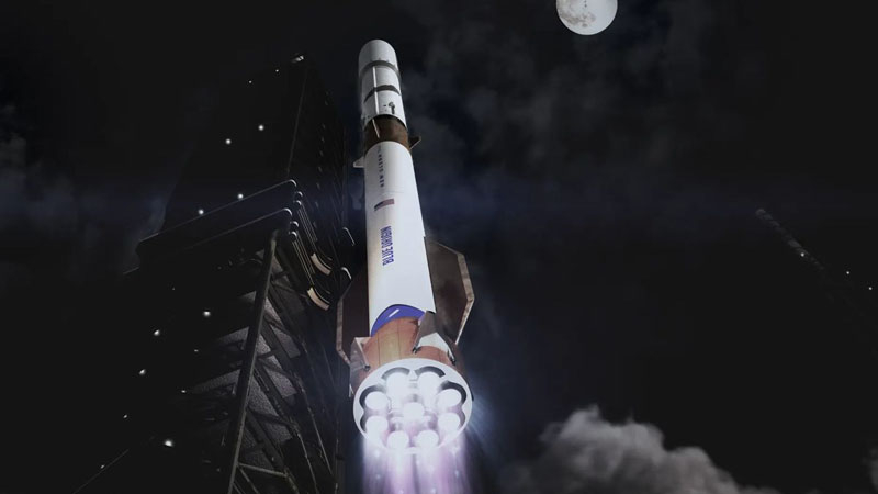 Blue Origin plant, jährlich 100 schwere New Glenn‑Raketen zu starten, um SpaceX zu überholen.