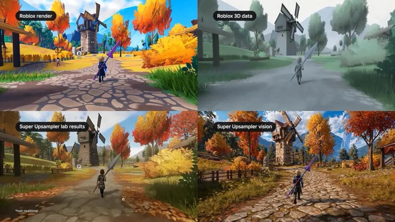 Roblox entwickelt Reality – eine fotorealistische Spielplattform mit KI-Rendering und nennt sie „DLSS 5 bei uns zu Hause“.