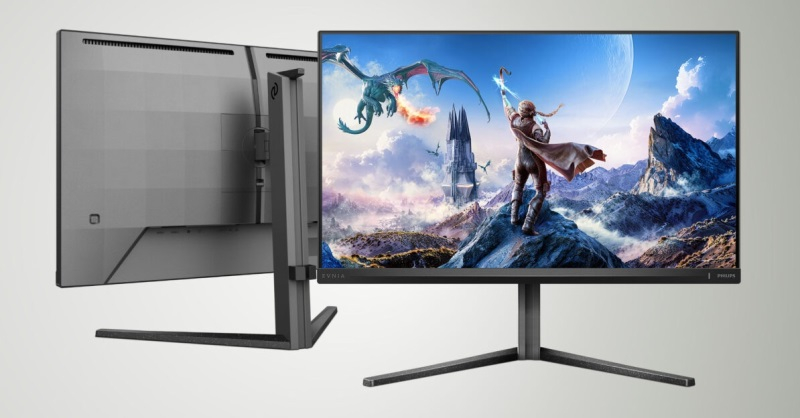 Philips startet den Monitor Evnia 27M2G5800, der im 5K‑Modus bei 165 Hz oder im QHD‑Modus bei 330 Hz arbeiten kann.