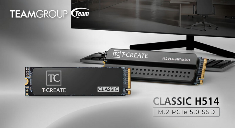 TeamGroup hat die SSD T‑Create Classic H514 PCIe 5.0 auf den Markt gebracht, die für lokale KI-Belastungen konzipiert ist: ein Speicherplatz von bis zu 4 TB und eine Lesegeschwindigkeit von bis zu 14 200 MB/s