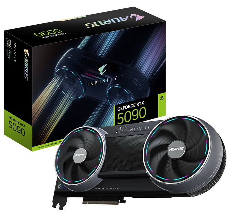 Gigabyte hat den Verkauf der Karte Aorus GeForce RTX 5090 Infinity gestartet, die sich durch ein unkonventionelles Design und einen versteckten Lüfter auszeichnet.