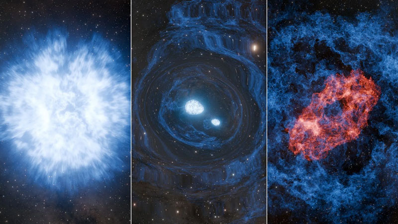 Astronomen haben erstmals einen rätselhaften Supernova-Explosion aufgezeichnet, der die Entwicklung einer neuen Theorie erforderte.