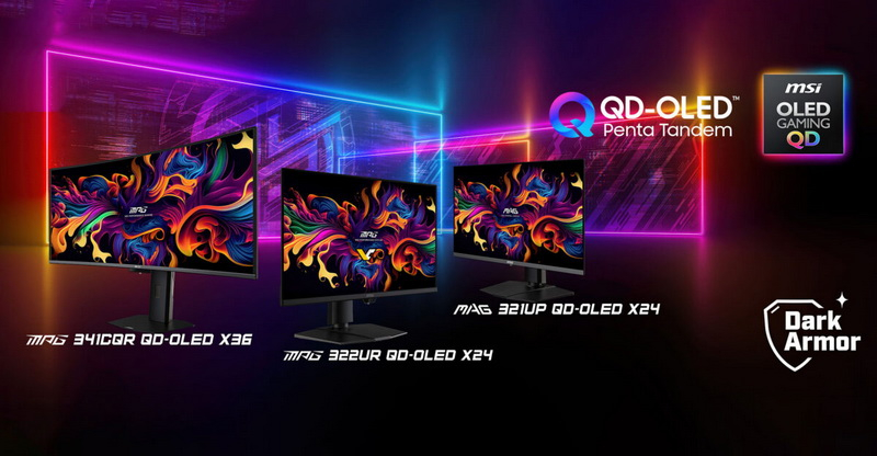 MSI integriert Samsung QD‑OLED Penta Tandem‑Displays in Gaming‑Monitore