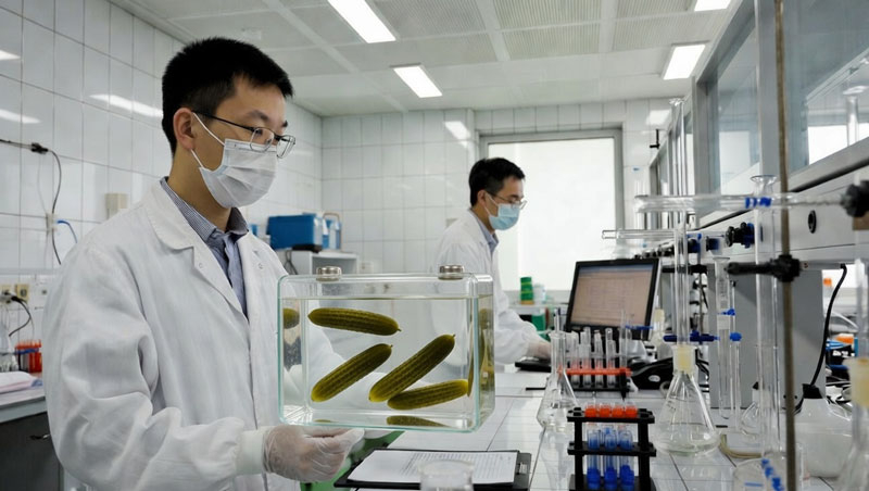 China hat einen vollständig umweltfreundlichen Akku entwickelt, bei dem der Elektrolyt sogar zum Einlegen von Gurken geeignet ist.