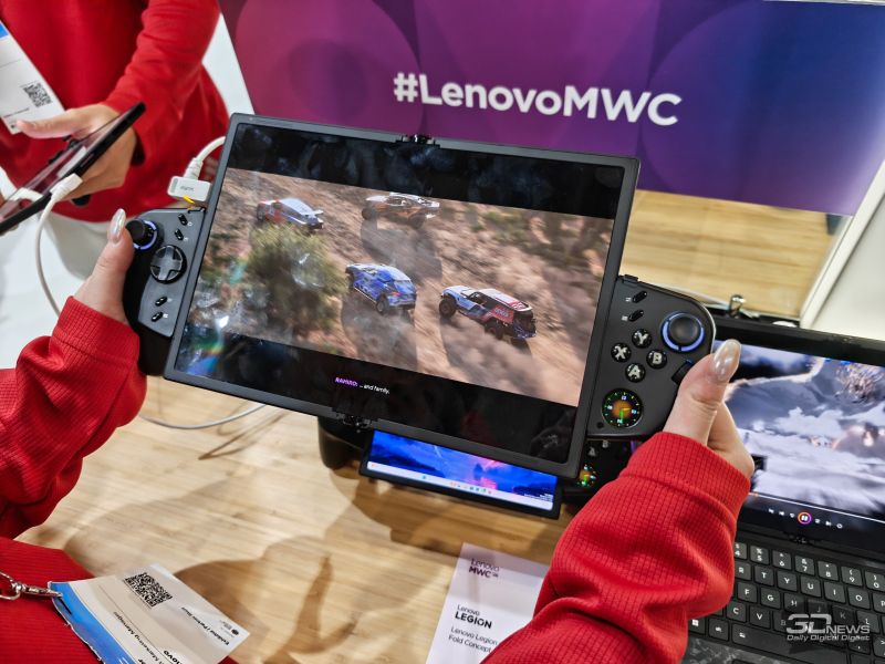 Lenovo stellte ein Tablet mit einer Spielcontroller‑Panel und einem faltbaren Bildschirm vor, der sich in einen Laptop verwandelt.