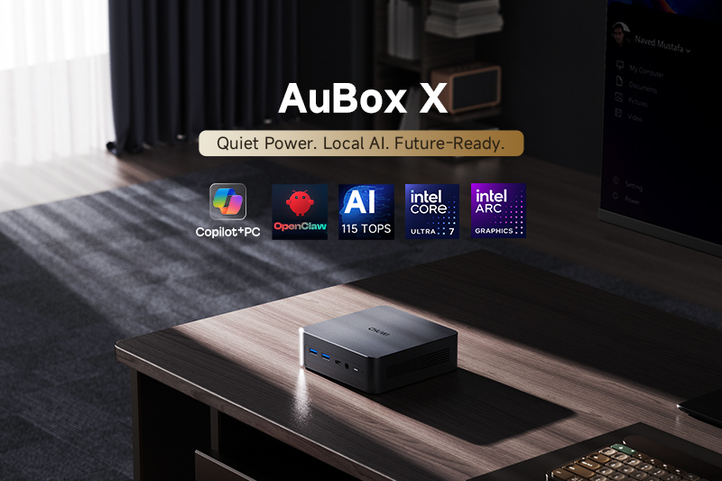 Chuwi hat den neuen kompakten PC AuBox X mit einem Intel Core Ultra-Prozessor auf den Markt gebracht.