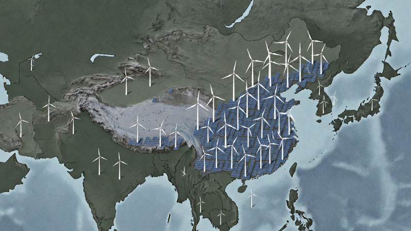 China und Indien treiben die Entwicklung der weltweiten grünen Energie voran, während die Länder des G7 hinter dem Fortschritt zurückbleiben.
