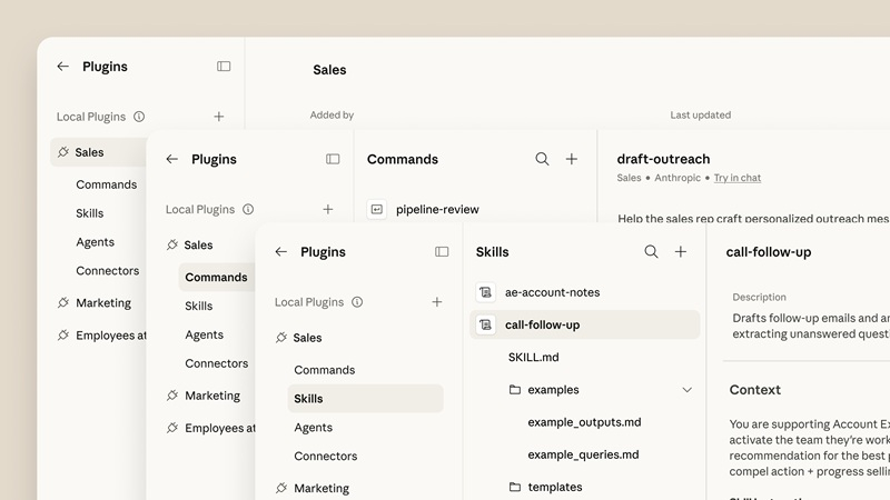 Anthropic senkt die Aktienkosten von IT-Unternehmen um 285 Milliarden Dollar, indem es ein neues KI-Tool für Geschäftsbereiche startet.