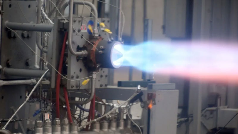 In den USA protestierten gegen das leistungsstärkste Raketentriebwerk mit rotierender Detonation.