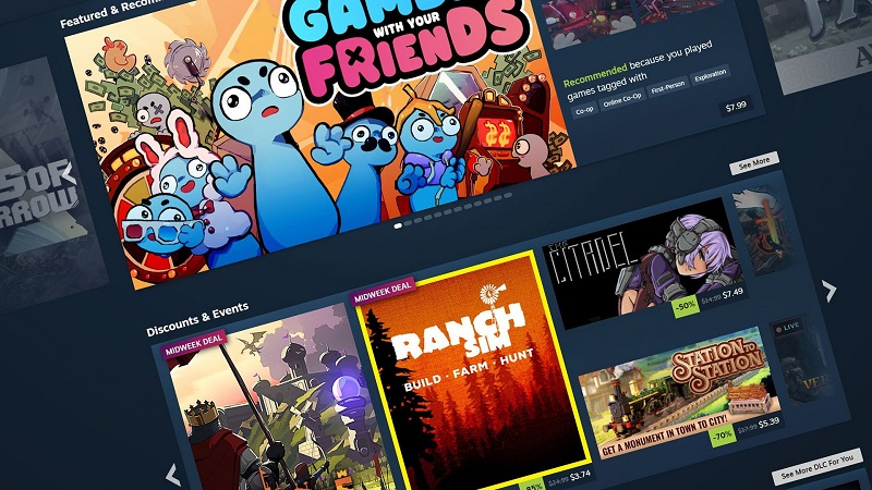Valve erweitert die Oberfläche: Steam hat das Erscheinungsbild der Hauptseite des Shops aktualisiert