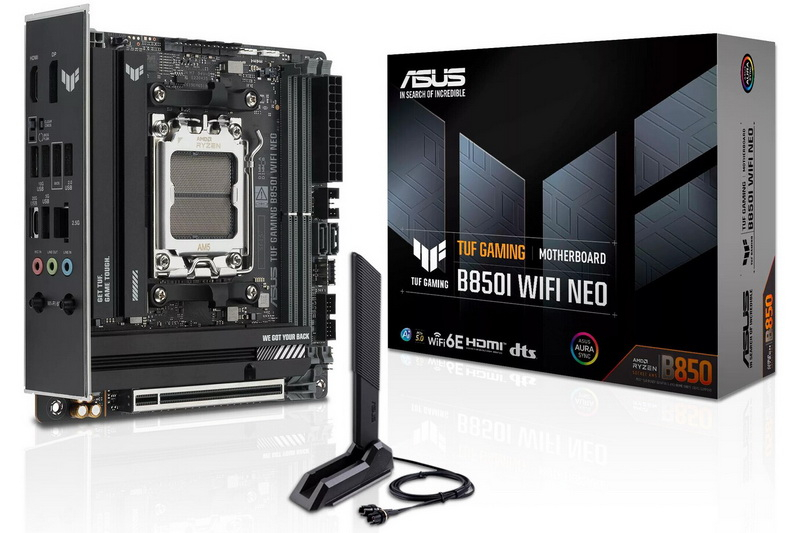 Asus hat die erste Mini-ITX-Platine der TUF-Serie veröffentlicht – das Modell TUF Gaming B850I WIFI Neo für Ryzen-Prozessoren