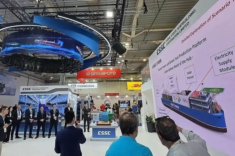 China hat einen schwimmenden Insel mit Atomkraft, Windturbinen und Wasserstoff für die zukünftige Seeverkehrs­technologie geschaffen